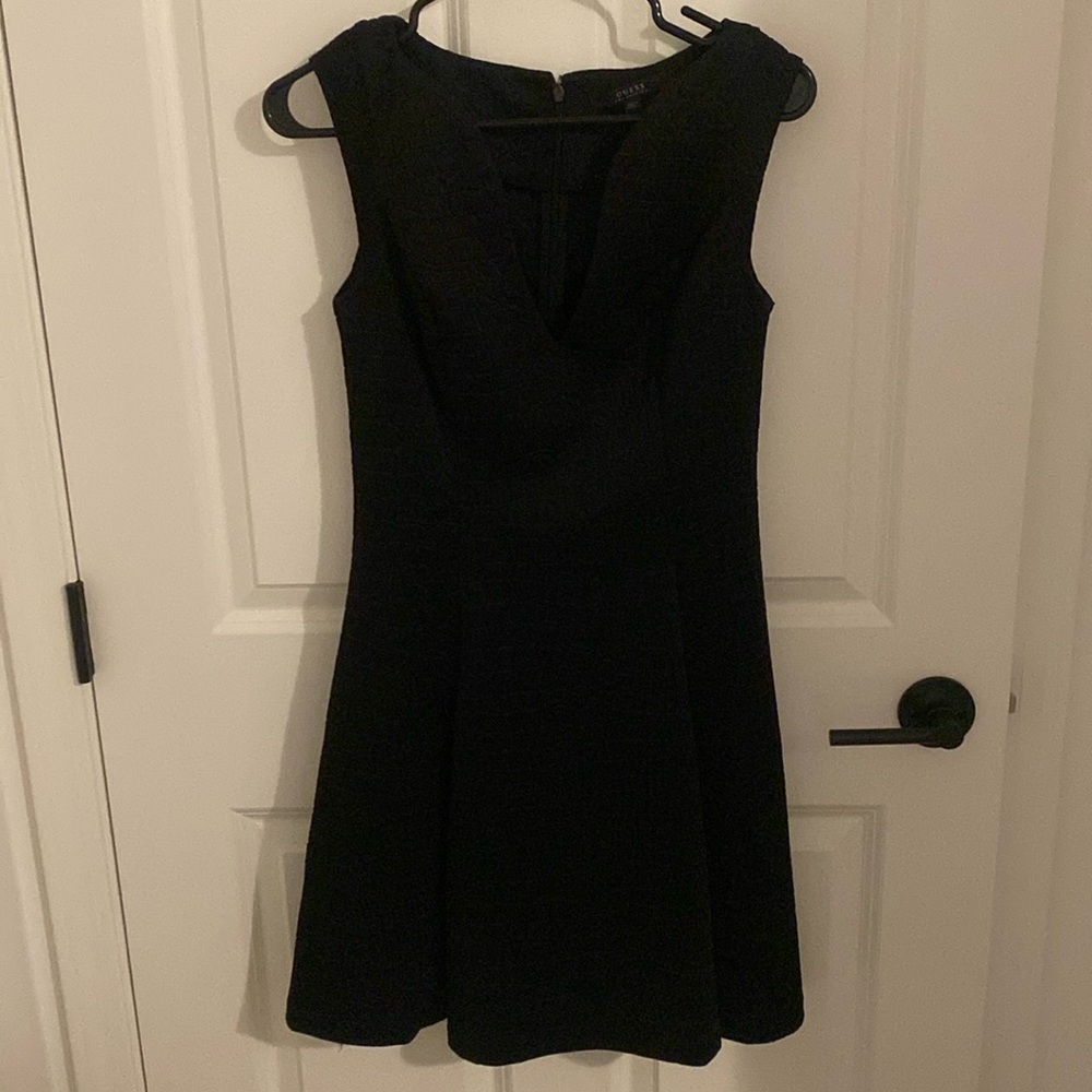Guess Black Pattern Dress
